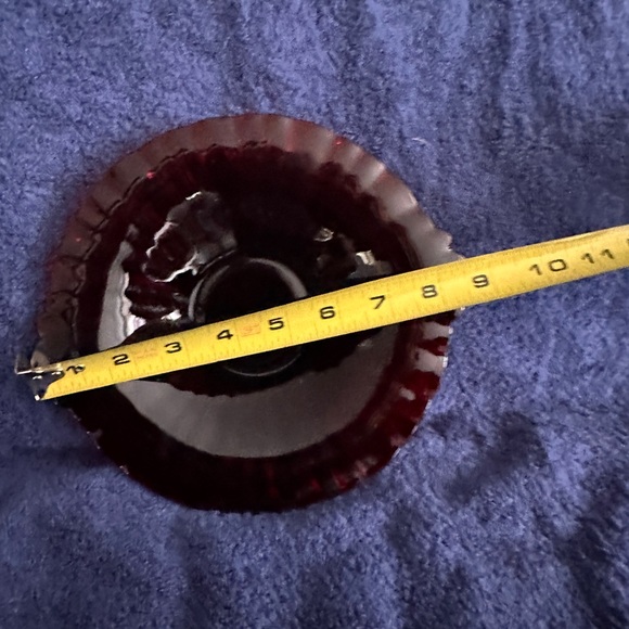 Anchor Hocking Red Ruby 8” Plate - Vintage 1938 - Picture 5 of 5